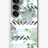 Redbubble Green Colorful Succulent Echeveria Seamless Vector Design Print Samsung Galaxy Phone Case Clearance