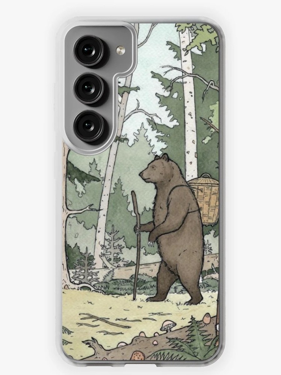 Redbubble Bear In The Woods Samsung Galaxy Phone Case Hot