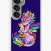 Redbubble Rainbow Dragon With Kitty Friend Samsung Galaxy Phone Case New