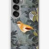 Redbubble Pompeii Collection / Bird Among Tree Leaves In The Garden ,Green Floral Samsung Galaxy Phone Case Online