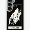 Redbubble Death Tarot Card Wolf Art Samsung Galaxy Phone Case New