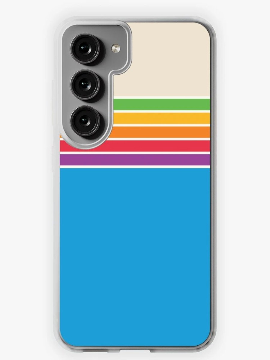 Redbubble 70S Vibrant Color Stripes Samsung Galaxy Phone Case Clearance