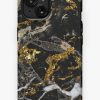 Redbubble Dark Marble Stone Pattern With Golden Glitter Iphone Case New