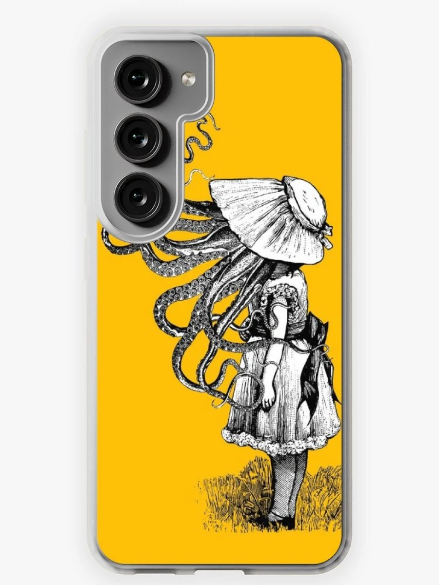 Redbubble Victorian Squid Faced Girl Samsung Galaxy Phone Case Hot