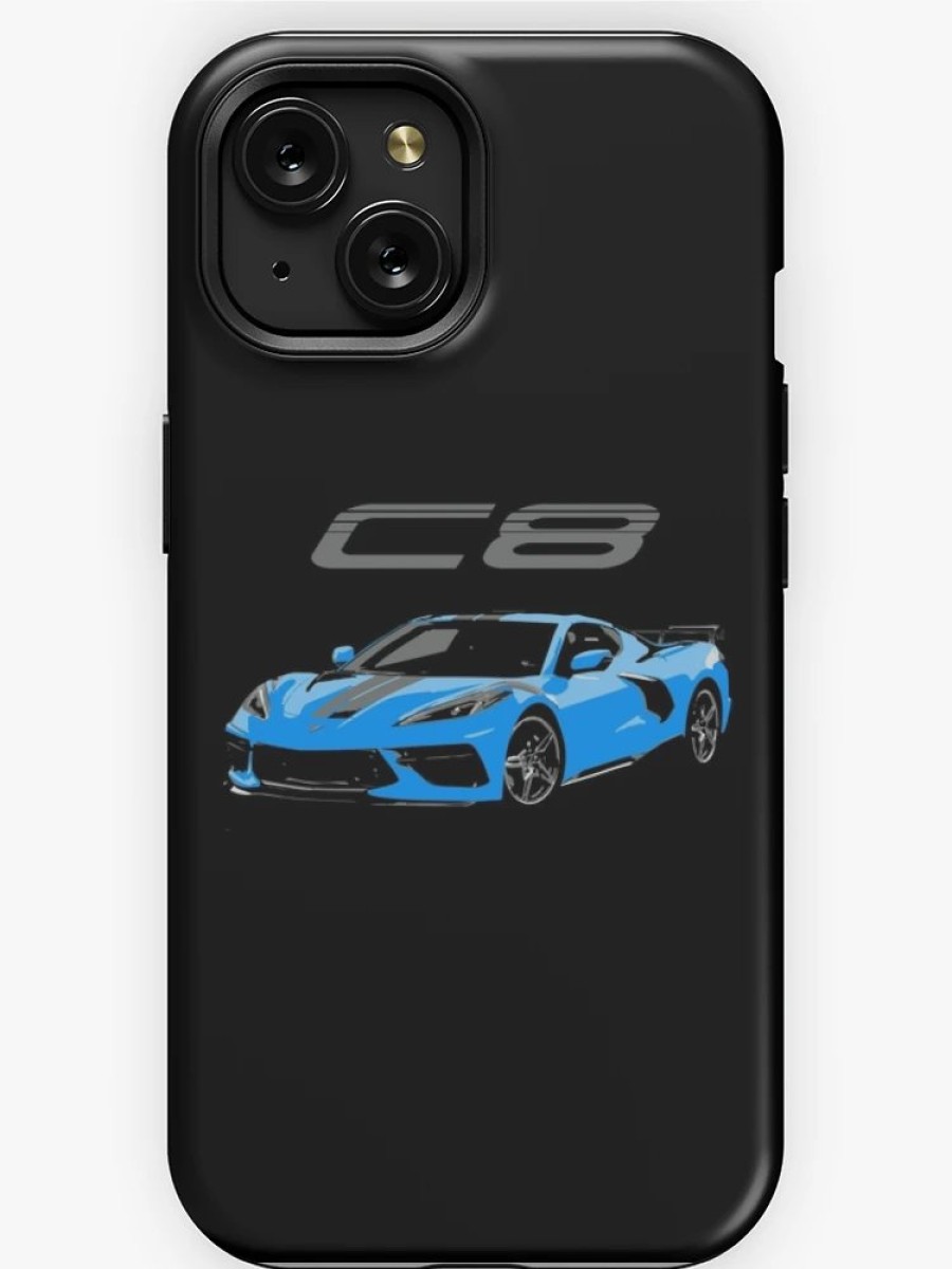 Redbubble Blue Chevy Corvette C8 Mid Engine Iphone Case Wholesale