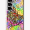 Redbubble Colorful Psychedelic Rainbow Paisley Bohemian Butterfly Samsung Galaxy Phone Case Online