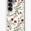 Redbubble Red Flower Pattern Samsung Galaxy Phone Case Wholesale