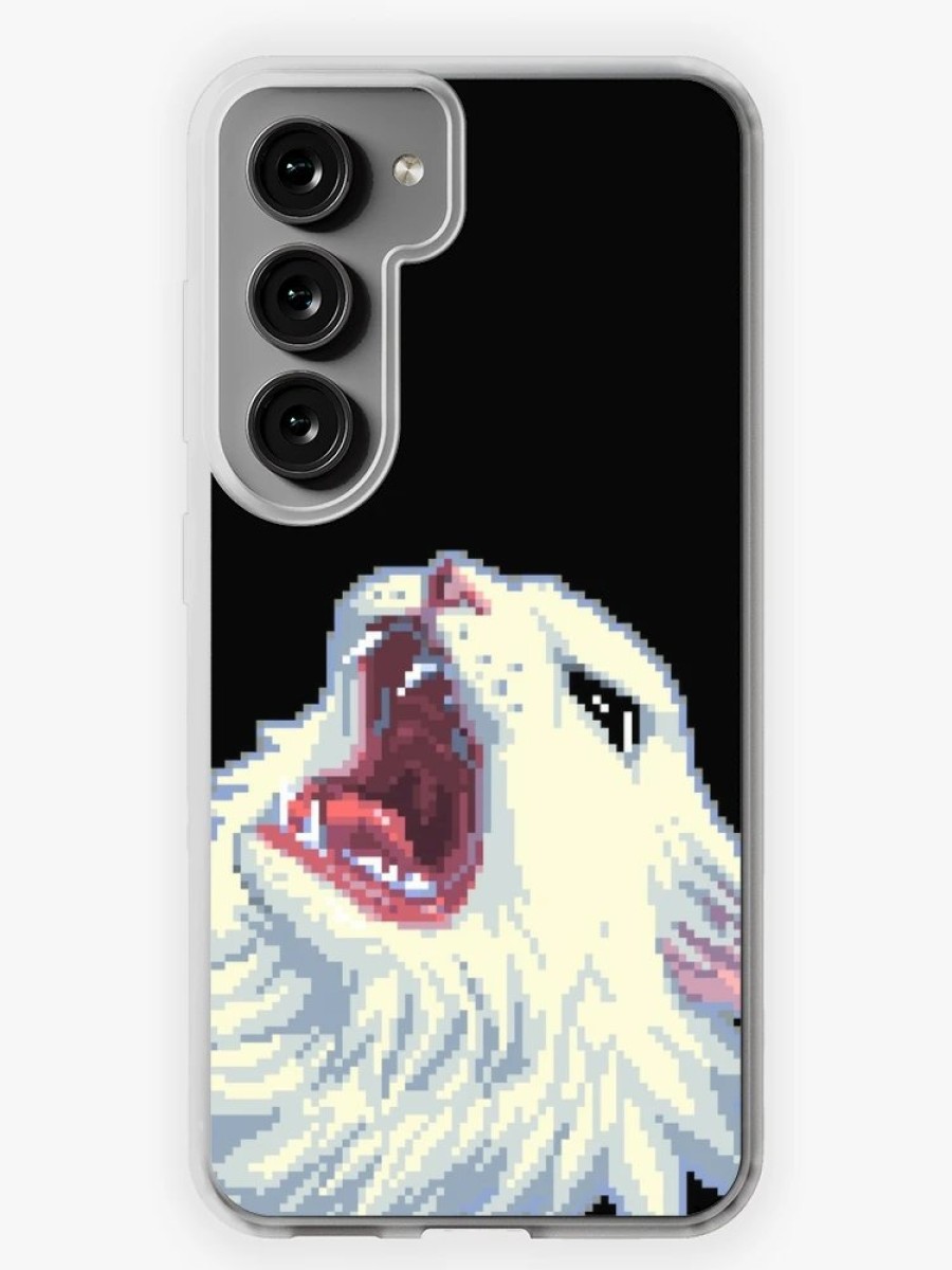 Redbubble 8-Bit Screamin' Thurston The Cat! Samsung Galaxy Phone Case Wholesale