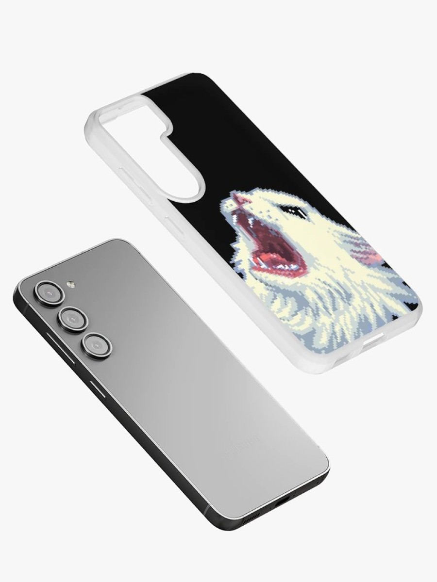 Redbubble 8-Bit Screamin' Thurston The Cat! Samsung Galaxy Phone Case Wholesale