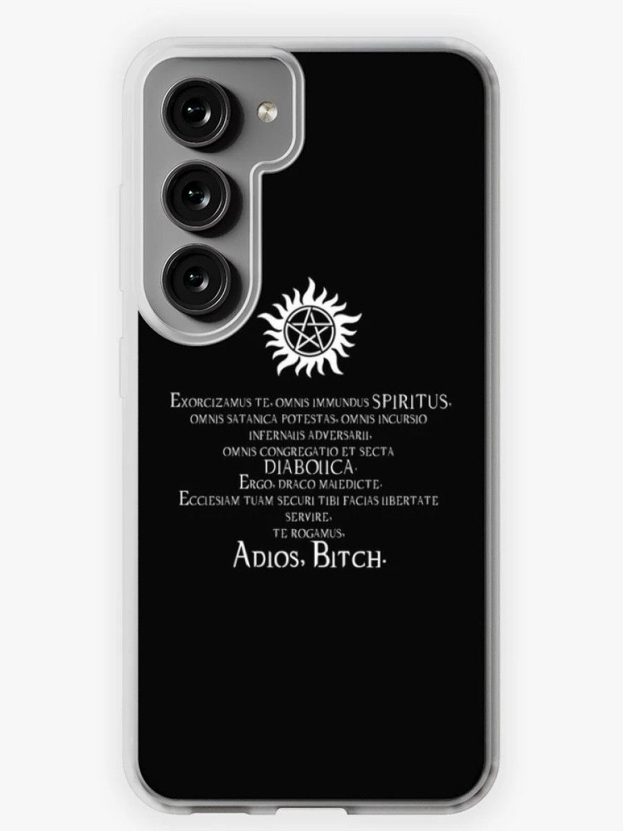 Redbubble Supernatural Adios Bitch Exorcism Samsung Galaxy Phone Case Hot