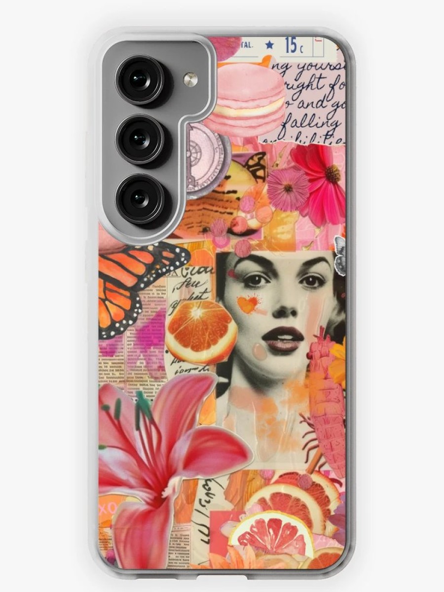 Redbubble Feels Like Summer Collage Samsung Galaxy Phone Case Hot