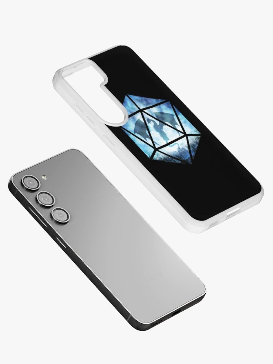 Redbubble Blue Sky Ice Dragon D20 Samsung Galaxy Phone Case Wholesale