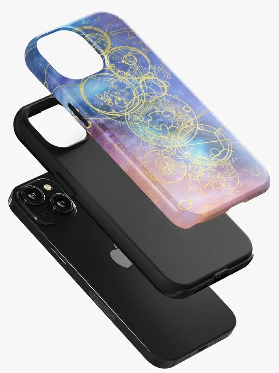 Redbubble Time Lord Writing (Vortex Hues) Iphone Case New