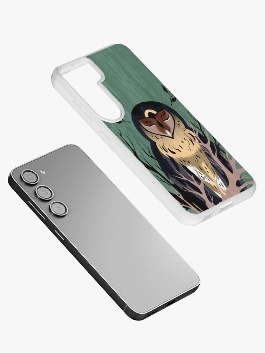 Redbubble Wooden Owl Samsung Galaxy Phone Case Clearance