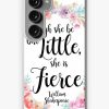 Redbubble Though She Be Floral Print Samsung Galaxy Phone Case Clearance