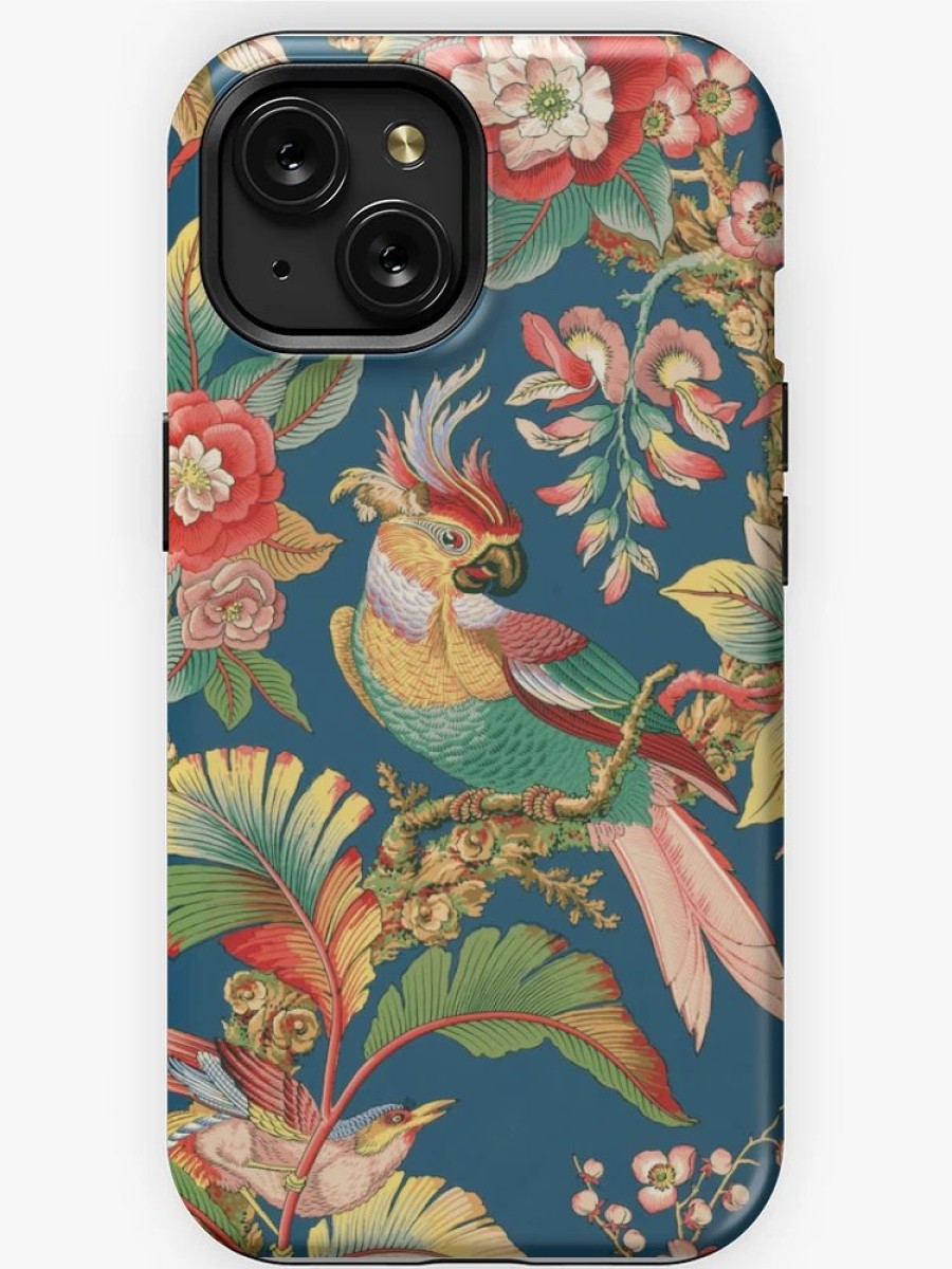 Redbubble Antique French Chinoiserie In Blue Iphone Case New