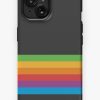 Redbubble Dark Retro Apple Rainbow Iphone Case New