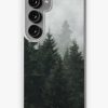 Redbubble Waiting For // Misty Foggy Fairytale Forest With Cascadia Trees Covered In Magic Fog Samsung Galaxy Phone Case Best