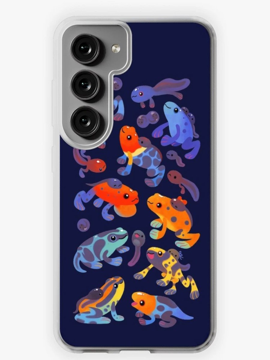 Redbubble Poison Dart Frogs - Dark Samsung Galaxy Phone Case New