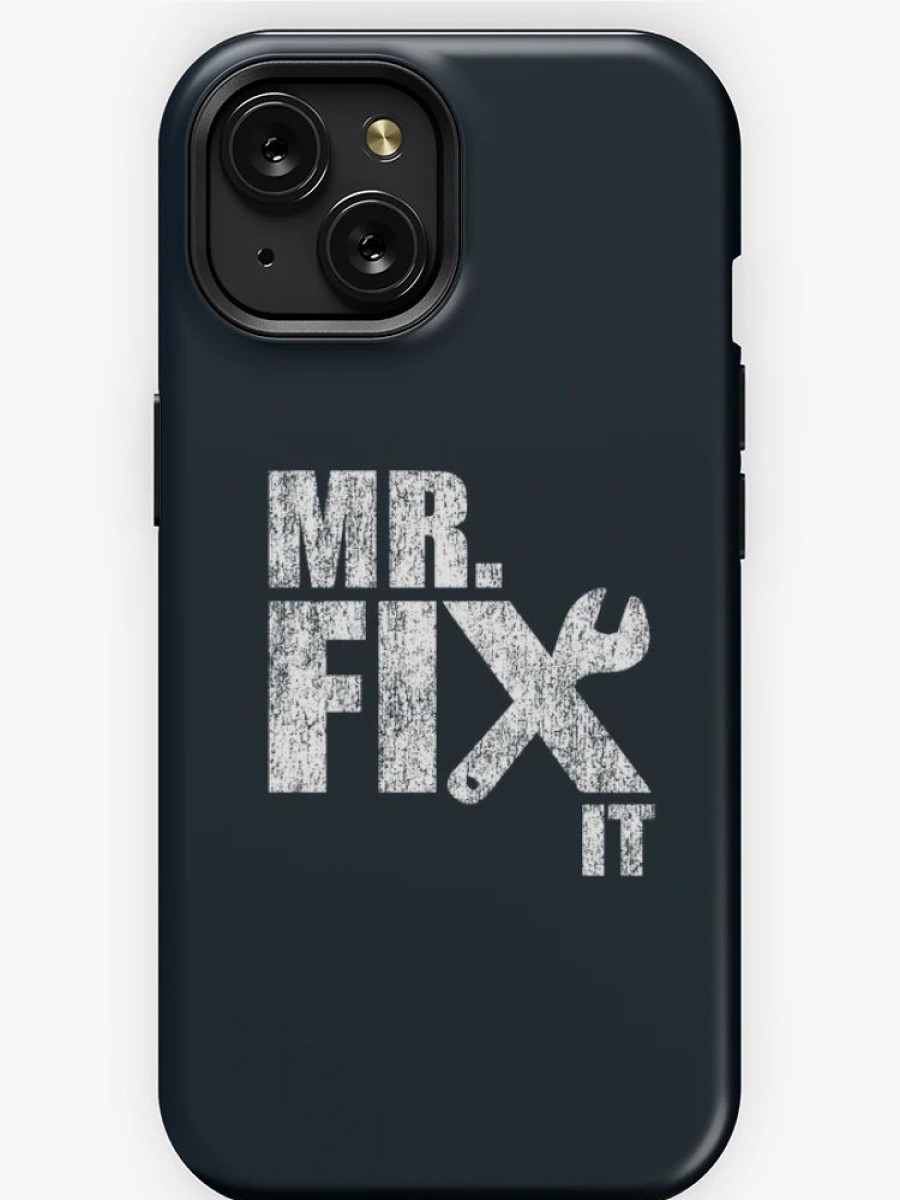 Redbubble Mr Fix It, Mister Fix It. Funny Mechanic Gift, Dad Gift Iphone Case Clearance