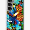 Redbubble Traditional Swallow & Rose Tattoo Samsung Galaxy Phone Case Clearance