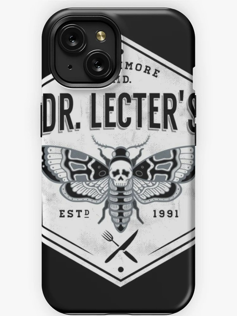 Redbubble Dr. Lecter'S - Death'S Head Moth - Horror Iphone Case Online