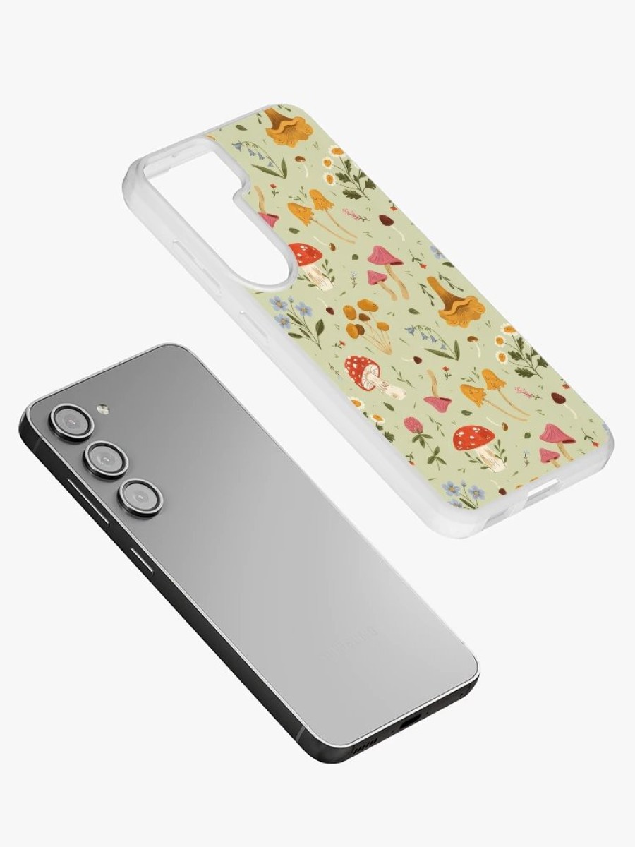 Redbubble Mushrooms And Wildflowers Samsung Galaxy Phone Case Wholesale